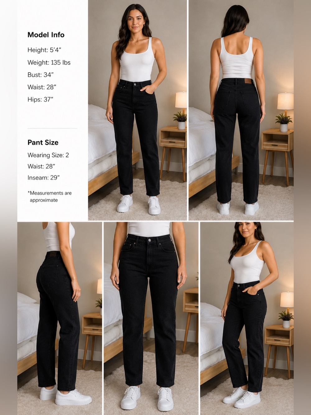 Universal Thread Straight-Leg Jeans in Black
